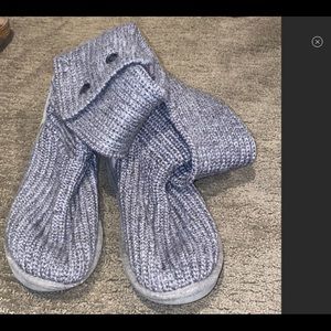 Ugg Crochet Grey Boots - Size 5 (Big 5s)